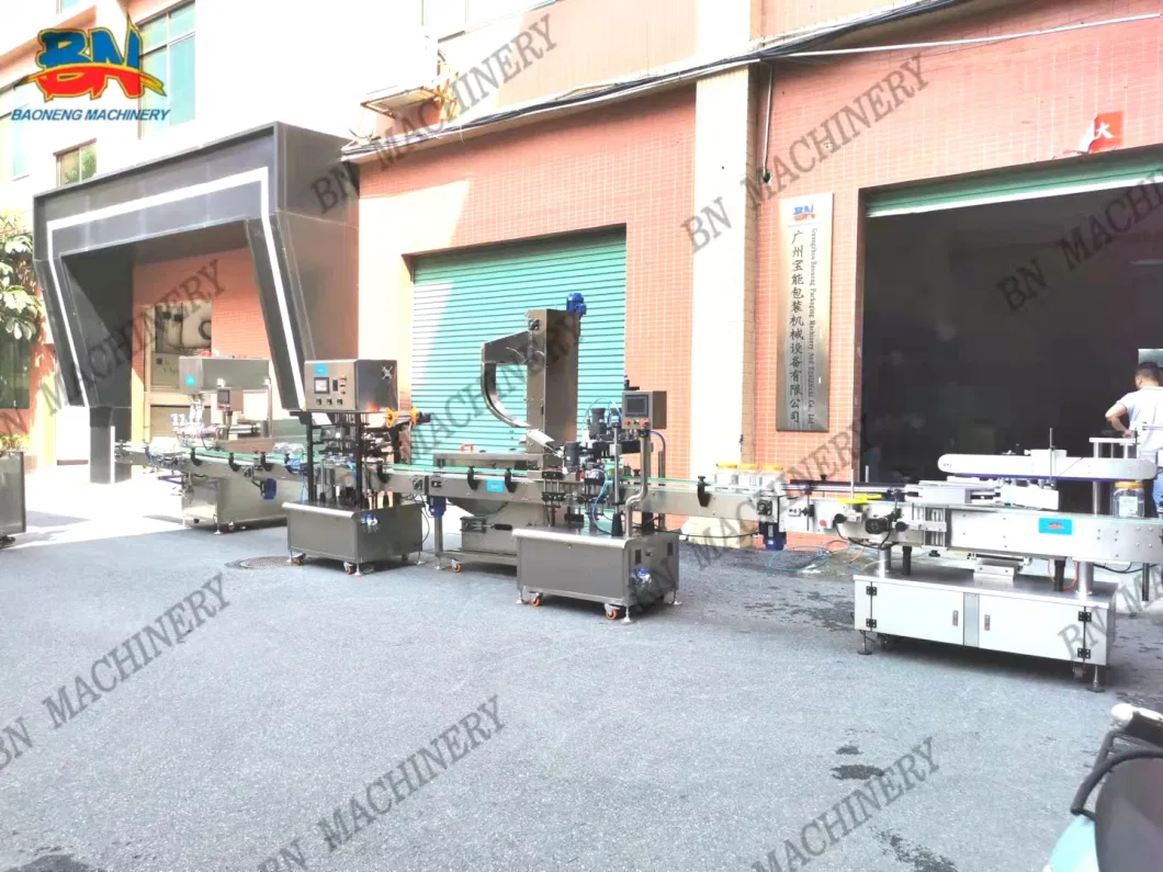 Quality Automatic Liquid Oil Cream Bottle Filling Machine with Capping Labeling Line