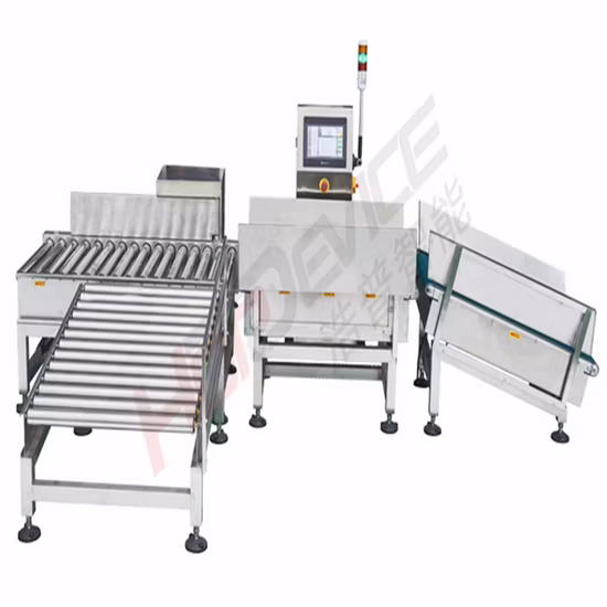 Máquina de pesagem e classificação on-line automática de peso, máquina de verificação de peso com sistema de peso inteligente