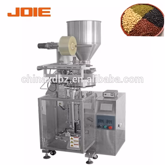 Máquina vertical automática /comida/lanche/feijão/grãos/arroz/nozes/amendoim/açúcar/feijão/sal /grânulos /café enchimento volumétrico embalagem embalagem embalagem